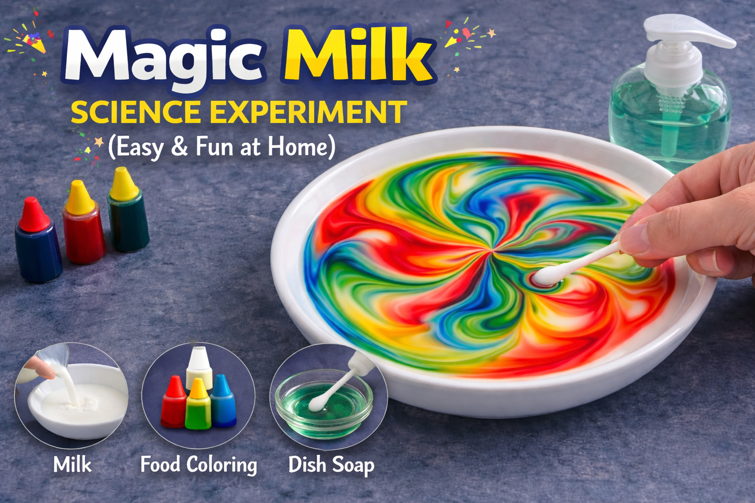 Magic Milk Science Experiment for Kids &ndash; Easy Science at Home